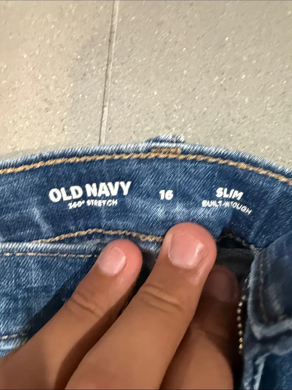 Old Navy Blue Jeans Size 16 slim